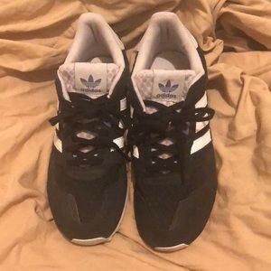 Vintage Style Black & White Adidas Shoes